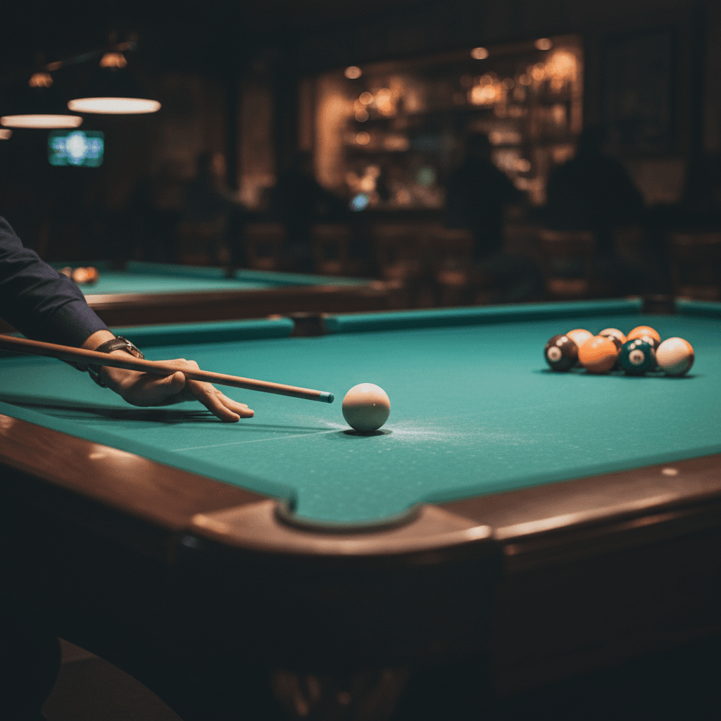 Fully installed and ready-to-play pool table